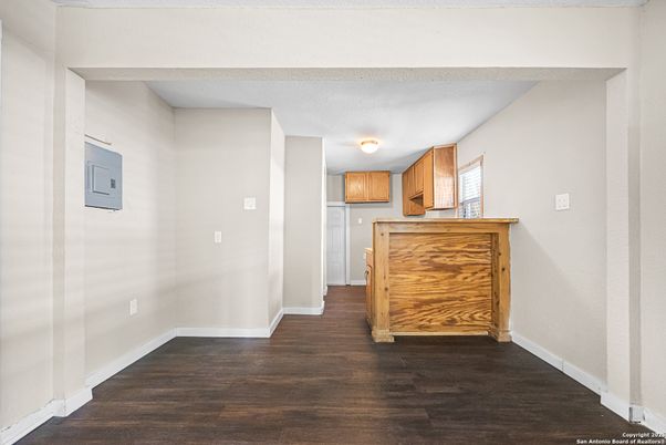 Interior, Kitchen, Wood Texture Flooring