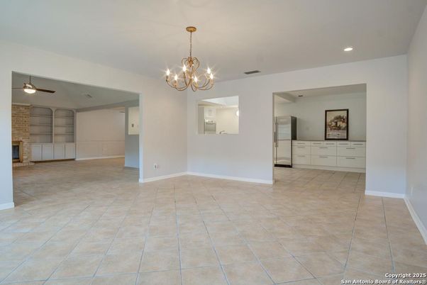 Chandelier, Empty room, Interior, Recessed Lighting