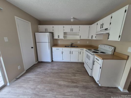 Interior, Kitchen, Wood Texture Flooring