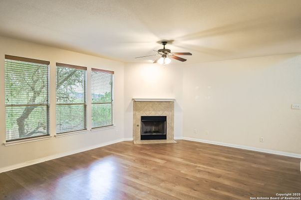 Empty room, Fireplace, Interior, Wood Texture Flooring