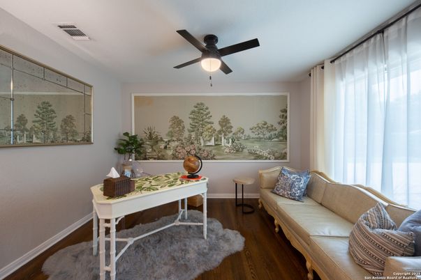 Home Office, Interior, Wood Texture Flooring