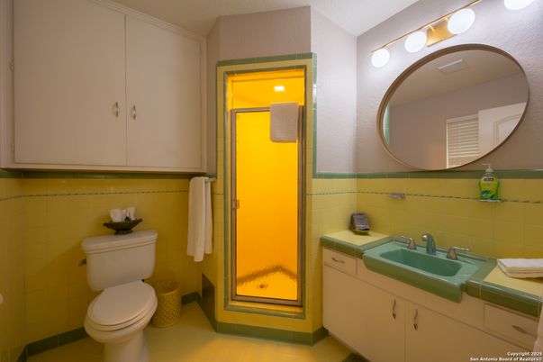 Bathroom, Glass Shower, Interior, Tile Countertops