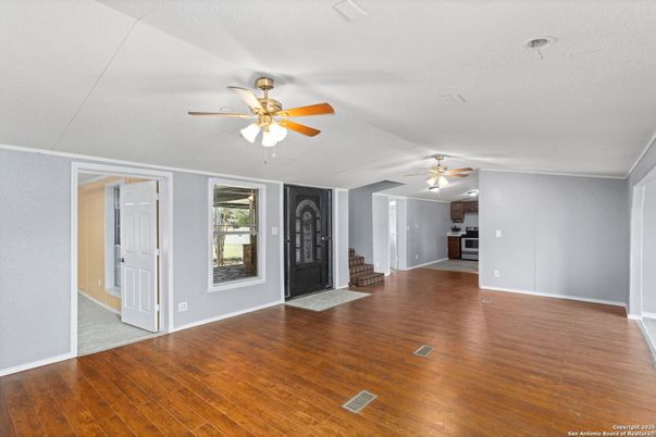 Empty room, Fireplace, Interior, Wood Texture Flooring