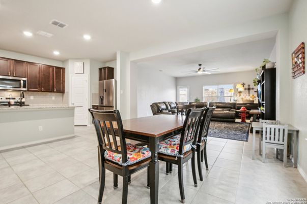 Dining room, Interior, Kitchen, Living room, Recessed Lighting