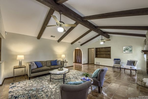 Interior, Living room, Wooden Beams