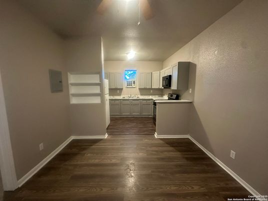 Interior, Kitchen, Wood Texture Flooring