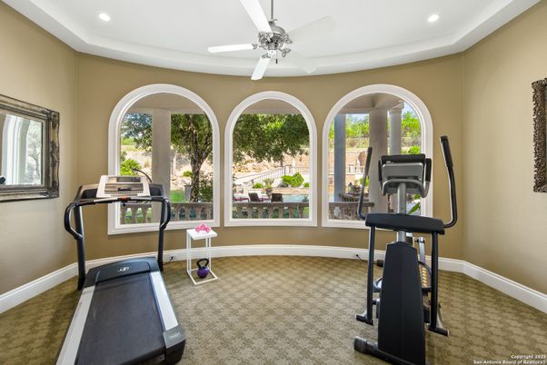 Fitness Equipment, Interior, Recessed Lighting