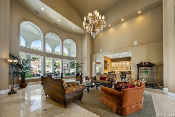 Chandelier, Interior, Living room, Recessed Lighting