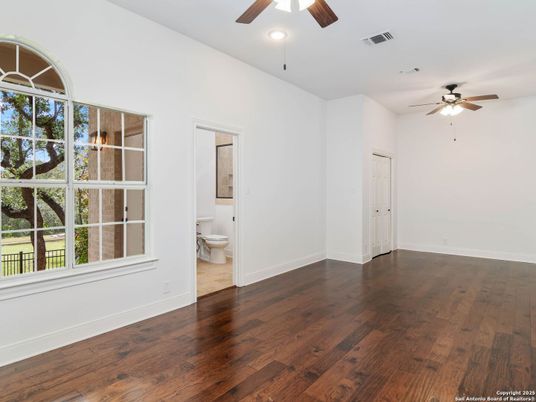 Bathroom, Empty room, Interior, Recessed Lighting, Wood Texture Flooring