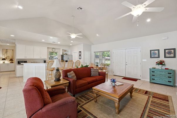 Dining room, Interior, Kitchen, Living room, Recessed Lighting