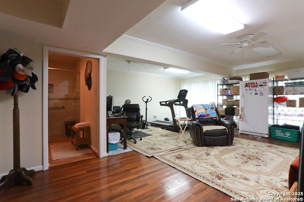 Fitness Equipment, Interior, Wood Texture Flooring