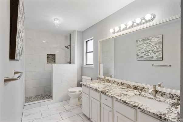 Bathroom, Dual Sink Vanities, Interior, Marble, Marble Walls