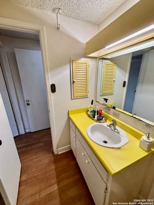 Bathroom, Dual Sink Vanities, Interior, Wood Texture Flooring