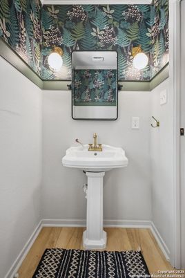 Bathroom, Interior, Wood Texture Flooring