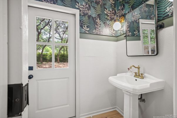 Bathroom, Interior, Wood Texture Flooring