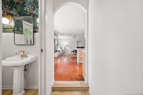 Bathroom, Interior, Wood Texture Flooring