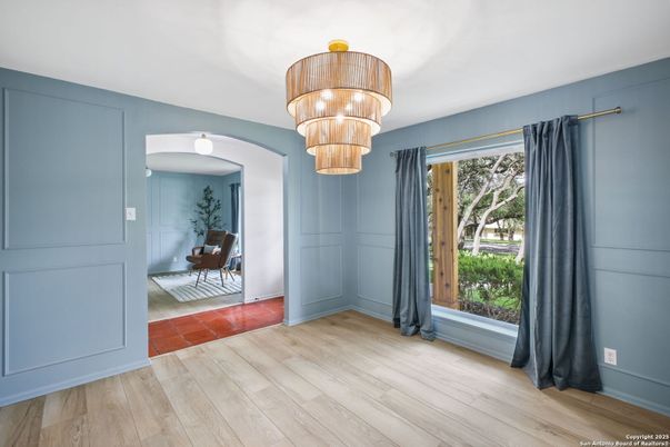 Chandelier, Interior, Wood Texture Flooring