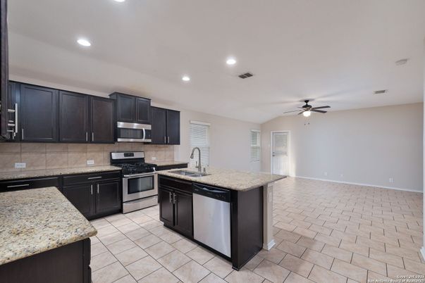 Interior, Kitchen, Recessed Lighting, Stainless Steel Appliances
