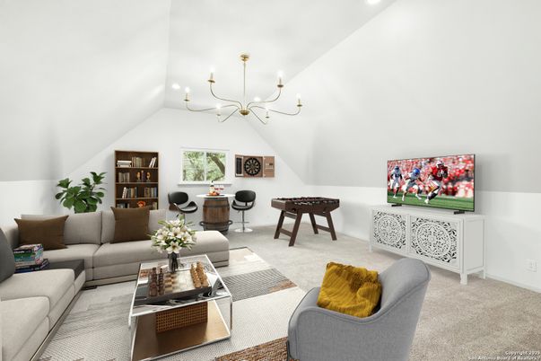 Chandelier, Game Room, Interior, Living room, Recessed Lighting
