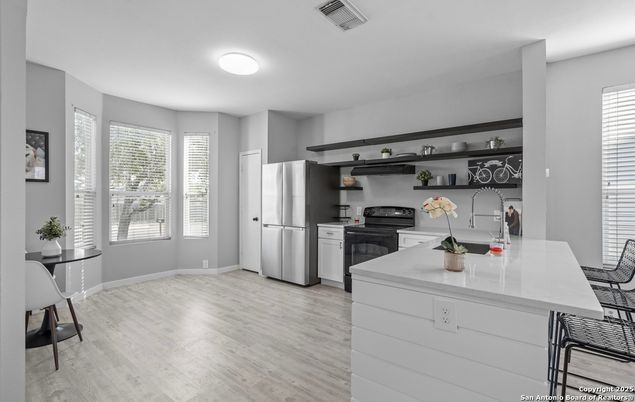 Interior, Kitchen, Wood Texture Flooring