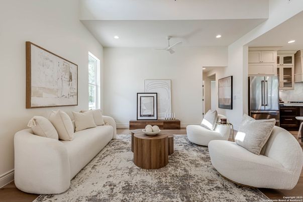 Interior, Living room, Recessed Lighting