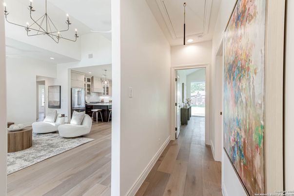 Chandelier, Interior, Pendant Lights, Recessed Lighting, Wood Texture Flooring