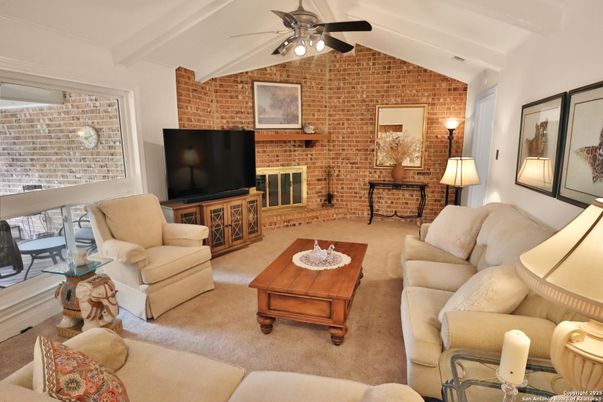 Interior, Living room, Stone Walls