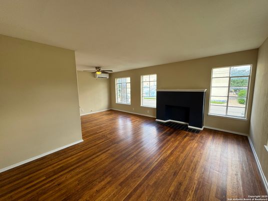 Empty room, Fireplace, Interior, Wood Texture Flooring