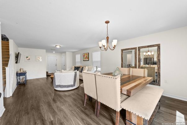 Chandelier, Dining room, Interior, Living room, Wood Texture Flooring