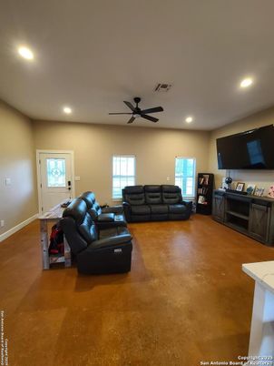 Interior, Living room, Recessed Lighting