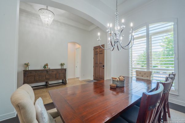 Chandelier, Dining room, Interior