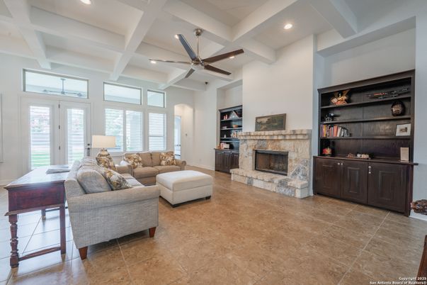 Fireplace, Interior, Living room, Recessed Lighting
