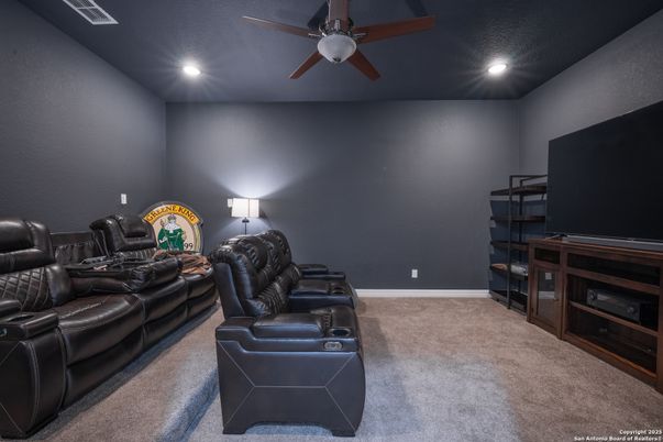 Home Theatre Room, Interior, Recessed Lighting, Theatre Room