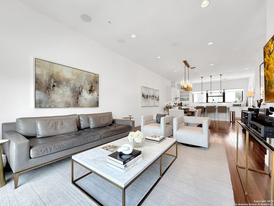 Dining room, Interior, Kitchen, Living room, Pendant Lights, Recessed Lighting, Wood Texture Flooring