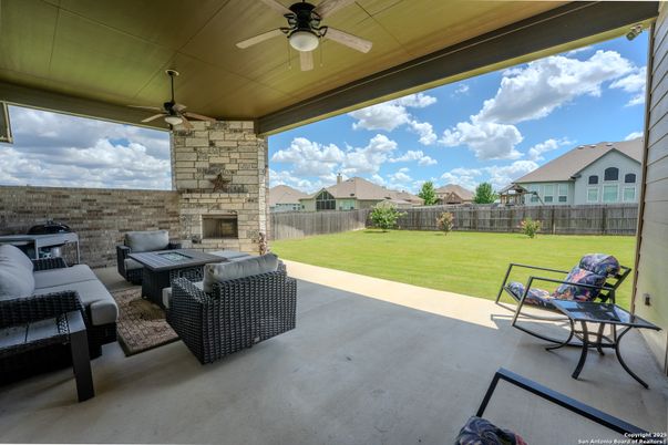 Backyard, Exterior, Fireplace