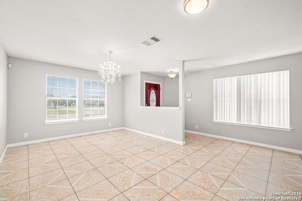 Chandelier, Empty room, Interior