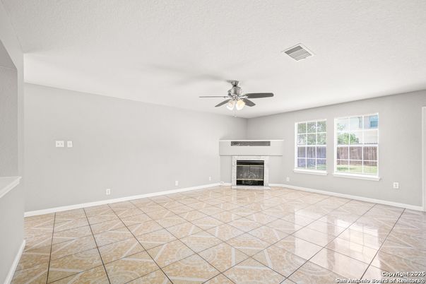 Empty room, Fireplace, Interior