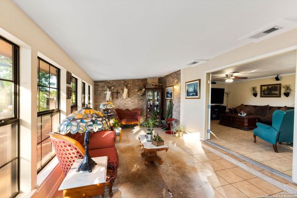 Interior, Living room, Stone Walls