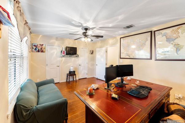 Home Office, Interior, Wood Texture Flooring
