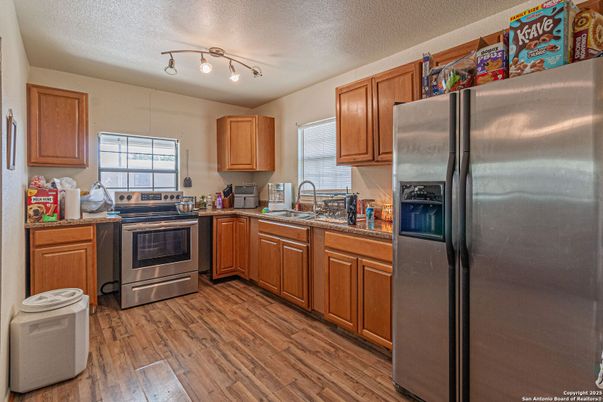 Interior, Kitchen, Wood Texture Flooring