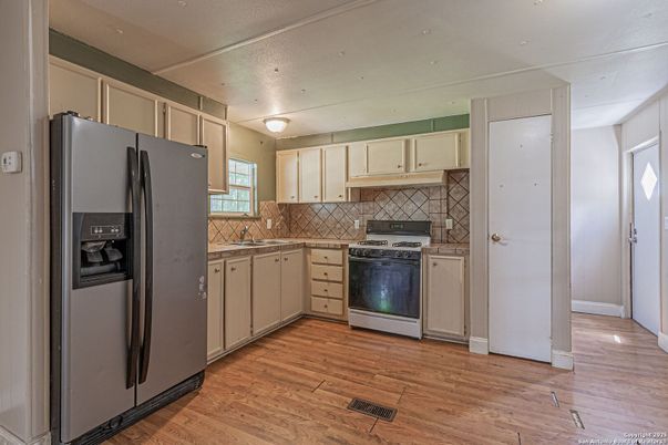 Interior, Kitchen, Wood Texture Flooring