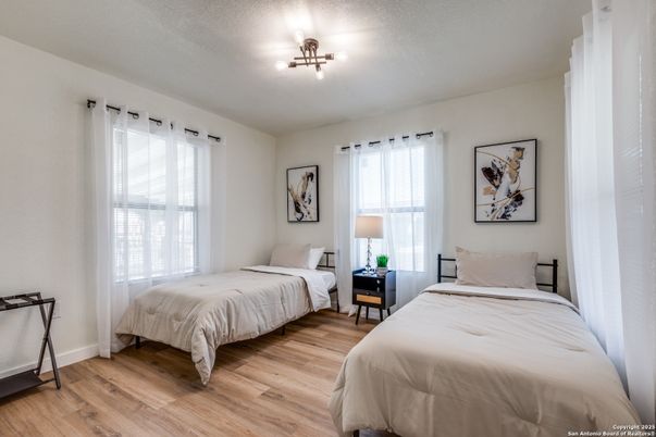 Bedroom, Interior, Wood Texture Flooring