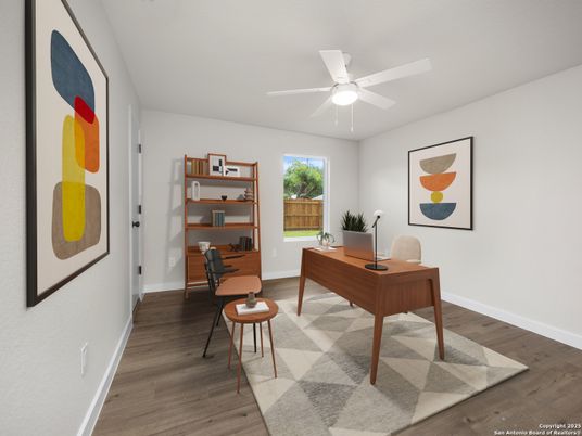 Home Office, Interior, Wood Texture Flooring