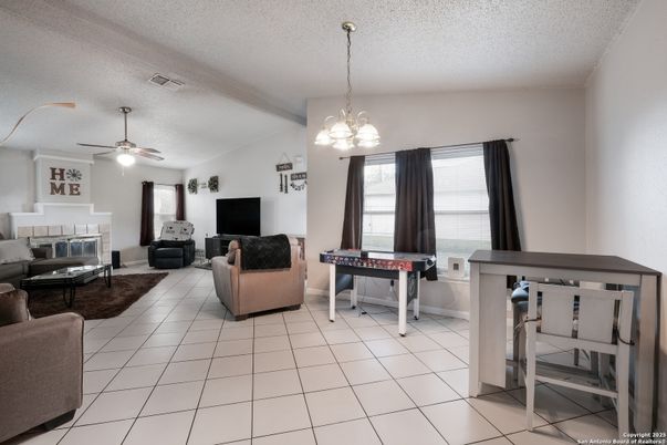 Fireplace, Interior, Living room, Pendant Lights