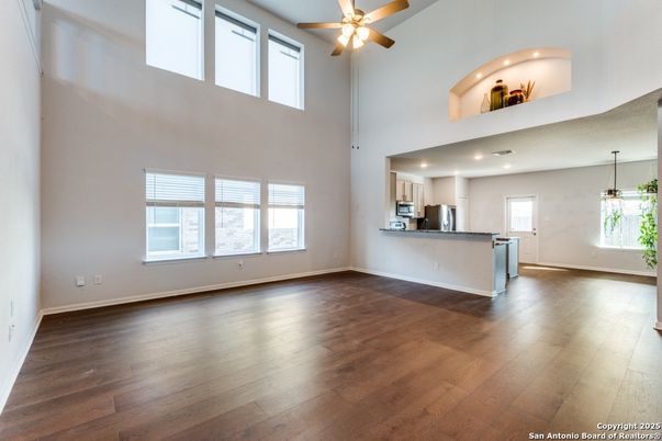Interior, Kitchen, Pendant Lights, Wood Texture Flooring