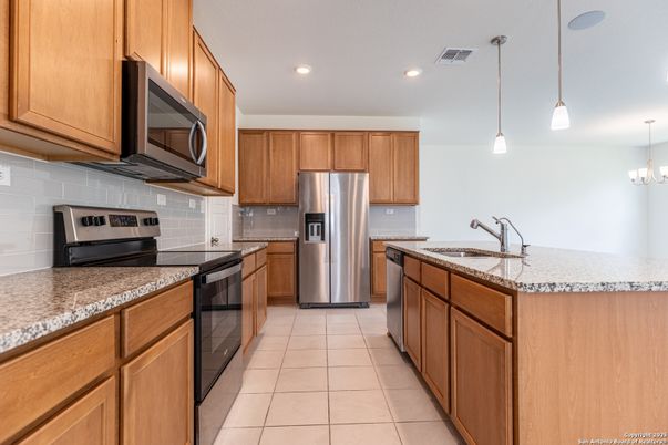 Interior, Kitchen, Pendant Lights, Recessed Lighting, Stainless Steel Appliances