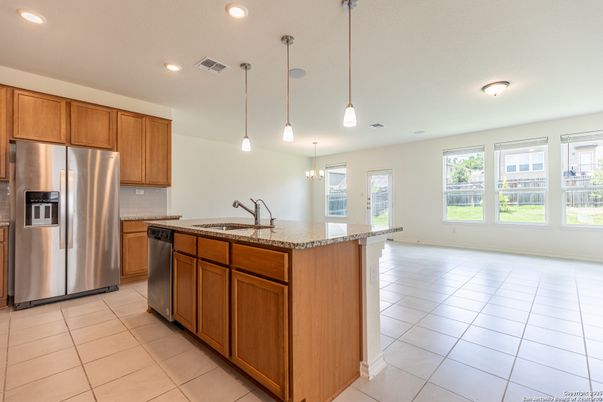 Interior, Kitchen, Pendant Lights, Recessed Lighting, Stainless Steel Appliances