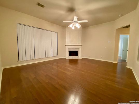 Empty room, Fireplace, Interior, Wood Texture Flooring