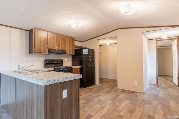 Interior, Kitchen, Wood Texture Flooring