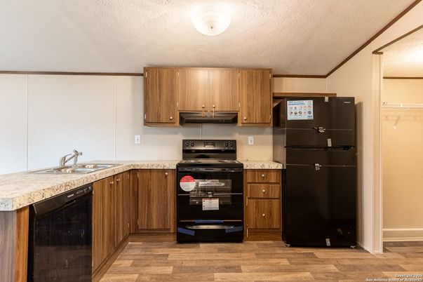 Interior, Kitchen, Wood Texture Flooring